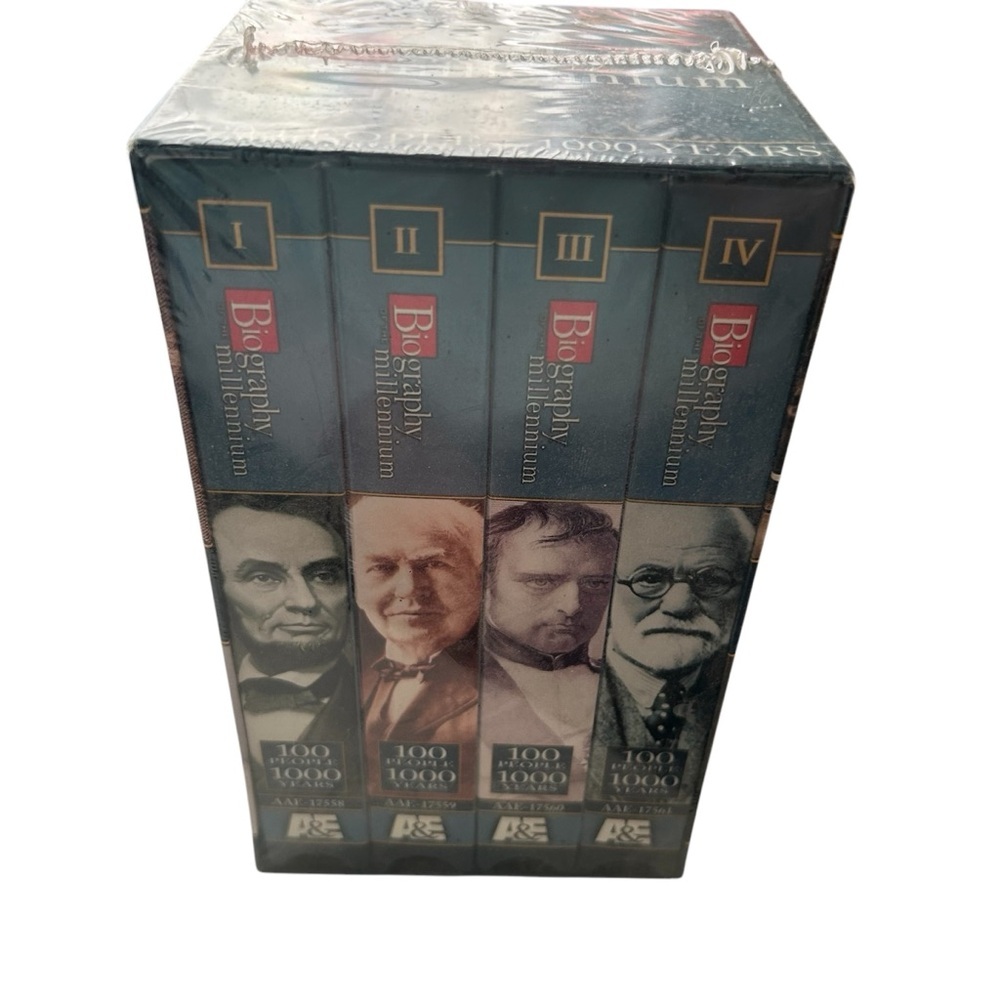 A & E Presents Biography of the Millennium Sealed VHS collection 1999 Vintage